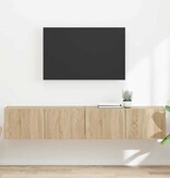VidaXL TV Wandkast 2 pcs Sonoma 60 x 31 x 29.5 cm Bewerkt hout