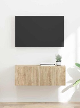 VidaXL TV Wandkast Sonoma 60 x 31 x 29.5 cm Bewerkt hout