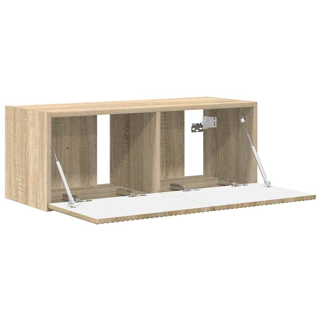 VidaXL TV Wandkast Sonoma 60 x 31 x 29.5 cm Bewerkt hout
