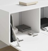 VidaXL TV Wandkast 2 pcs Wit 60 x 31 x 29.5 cm Bewerkt hout