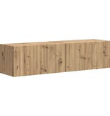 VidaXL TV Wandkast 2 pcs Ambachtelijk eiken 60 x 31 x 29.5 cm