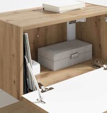 VidaXL TV Wandkast Ambachtelijk eiken 60 x 31 x 29.5 cm Bewerkt hout