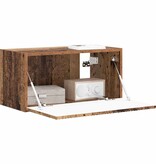 VidaXL TV Wandkast Oud Hout 60 x 31 x 29.5 cm Bewerkt hout
