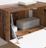 VidaXL TV Wandkast Oud Hout 60 x 31 x 29.5 cm Bewerkt hout