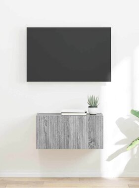 VidaXL TV Wandkast Grijs Sonoma 60 x 31 x 29.5 cm Bewerkt hout