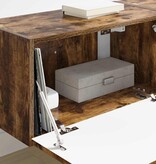 VidaXL TV Wandkast 2 pcs Gerookt eiken 60 x 31 x 29.5 cm Bewerkt hout