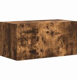 VidaXL TV Wandkast Gerookt eiken 60 x 31 x 29.5 cm Bewerkt hout