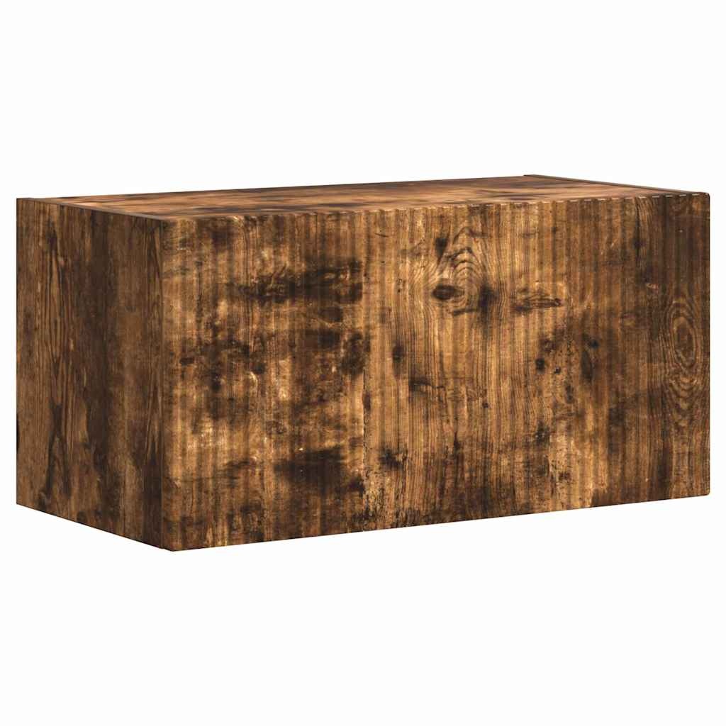 VidaXL TV Wandkast Gerookt eiken 60 x 31 x 29.5 cm Bewerkt hout
