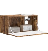 VidaXL TV Wandkast Gerookt eiken 60 x 31 x 29.5 cm Bewerkt hout