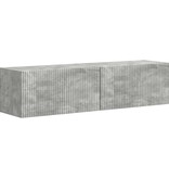 VidaXL TV Wandkast 2 pcs Beton 60 x 31 x 29.5 cm Bewerkt hout