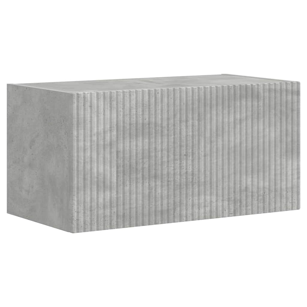 VidaXL TV Wandkast 2 pcs Beton 60 x 31 x 29.5 cm Bewerkt hout