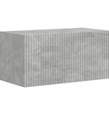 VidaXL TV Wandkast Wandgemonteerd Beton 60 x 31 x 29.5 cm Bewerkt hout