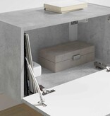 VidaXL TV Wandkast Wandgemonteerd Beton 60 x 31 x 29.5 cm Bewerkt hout