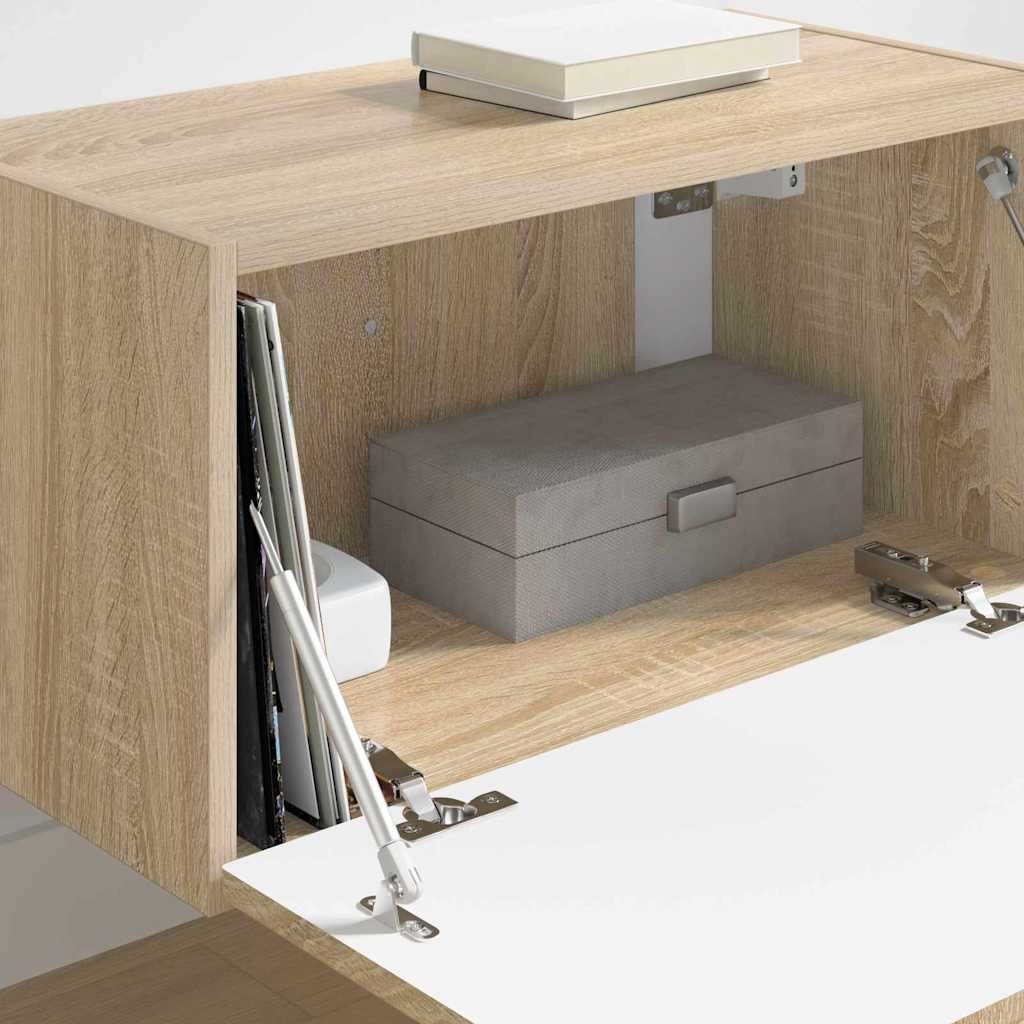 VidaXL TV Wandkast Sonoma 60 x 31 x 29.5 cm Bewerkt hout