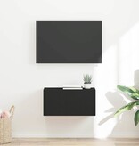 VidaXL TV Wandkast Wandgemonteerd Zwart 60 x 31 x 29.5 cm Bewerkt hout