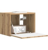 VidaXL TV Wandkast Ambachtelijk eiken 60 x 31 x 29.5 cm Bewerkt hout