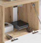 VidaXL TV Wandkast Ambachtelijk eiken 60 x 31 x 29.5 cm Bewerkt hout