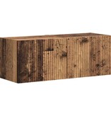 VidaXL TV Wandkast 2 pcs Oud Hout 60 x 31 x 29.5 cm Bewerkt hout