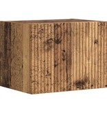 VidaXL TV Wandkast Oud Hout 60 x 31 x 29.5 cm Bewerkt hout