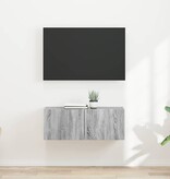 VidaXL TV Wandkast 2 pcs Grijs Sonoma 60 x 31 x 29.5 cm Bewerkt hout