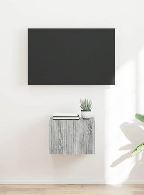 VidaXL TV Wandkast Grijs Sonoma 60 x 31 x 29.5 cm Bewerkt hout