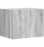 VidaXL TV Wandkast Grijs Sonoma 60 x 31 x 29.5 cm Bewerkt hout
