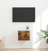 VidaXL TV Wandkast Gerookt eiken 60 x 31 x 29.5 cm Bewerkt hout