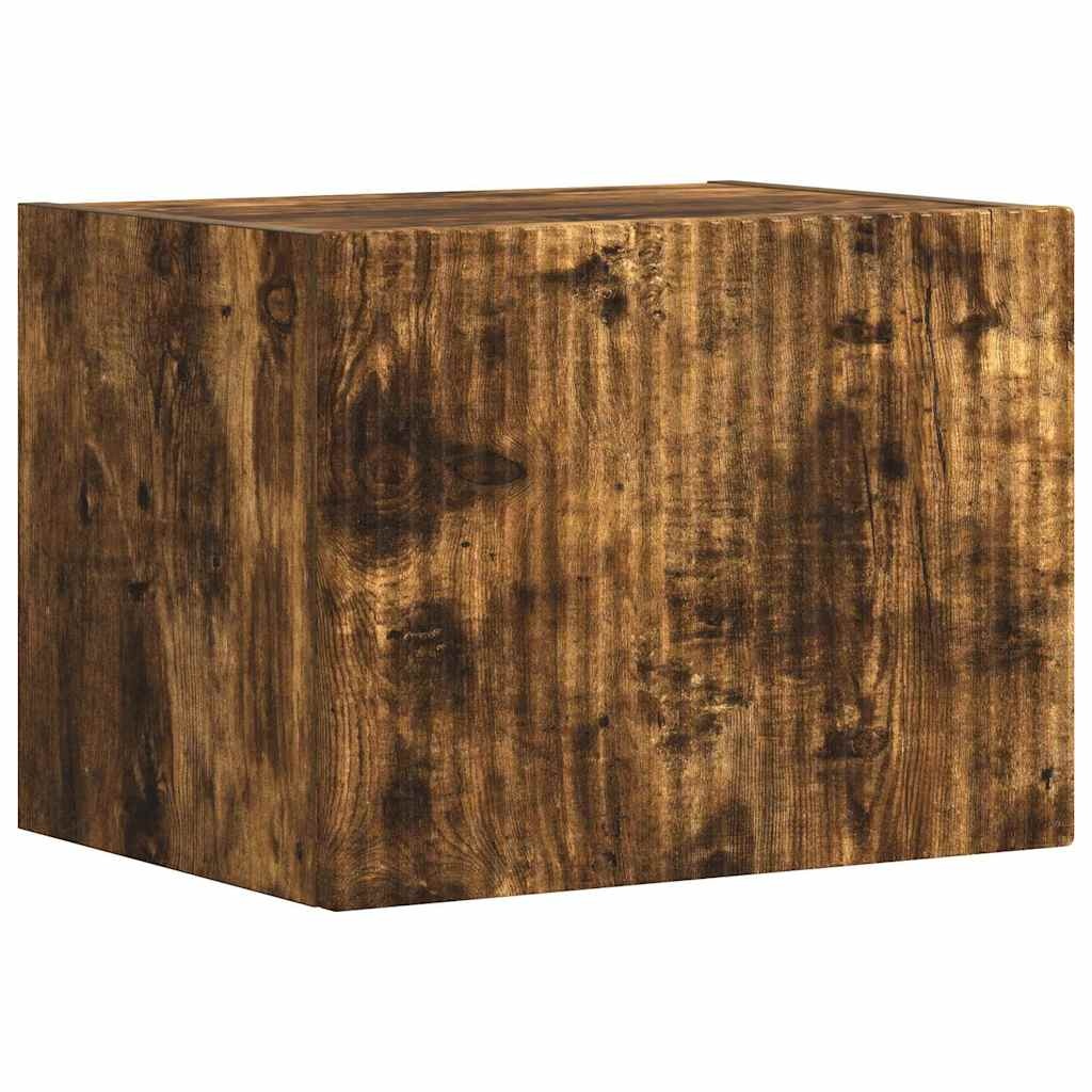VidaXL TV Wandkast Gerookt eiken 60 x 31 x 29.5 cm Bewerkt hout