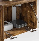 VidaXL TV Wandkast Gerookt eiken 60 x 31 x 29.5 cm Bewerkt hout