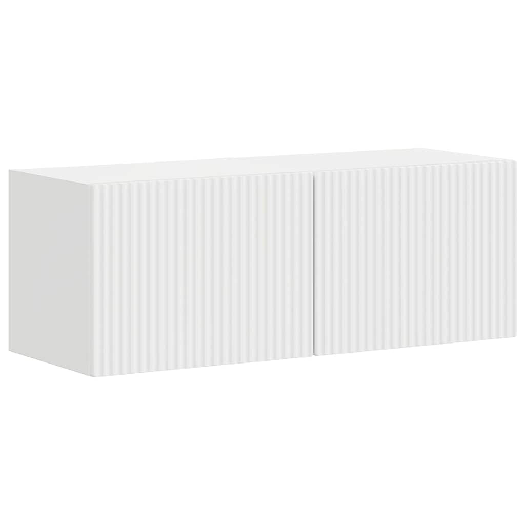 VidaXL TV Wandkast 2 pcs Glanzend Wit 60 x 31 x 29.5 cm Bewerkt hout