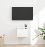 VidaXL TV Wandkast Glanzend Wit 60 x 31 x 29.5 cm Bewerkt hout