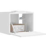 VidaXL TV Wandkast Glanzend Wit 60 x 31 x 29.5 cm Bewerkt hout