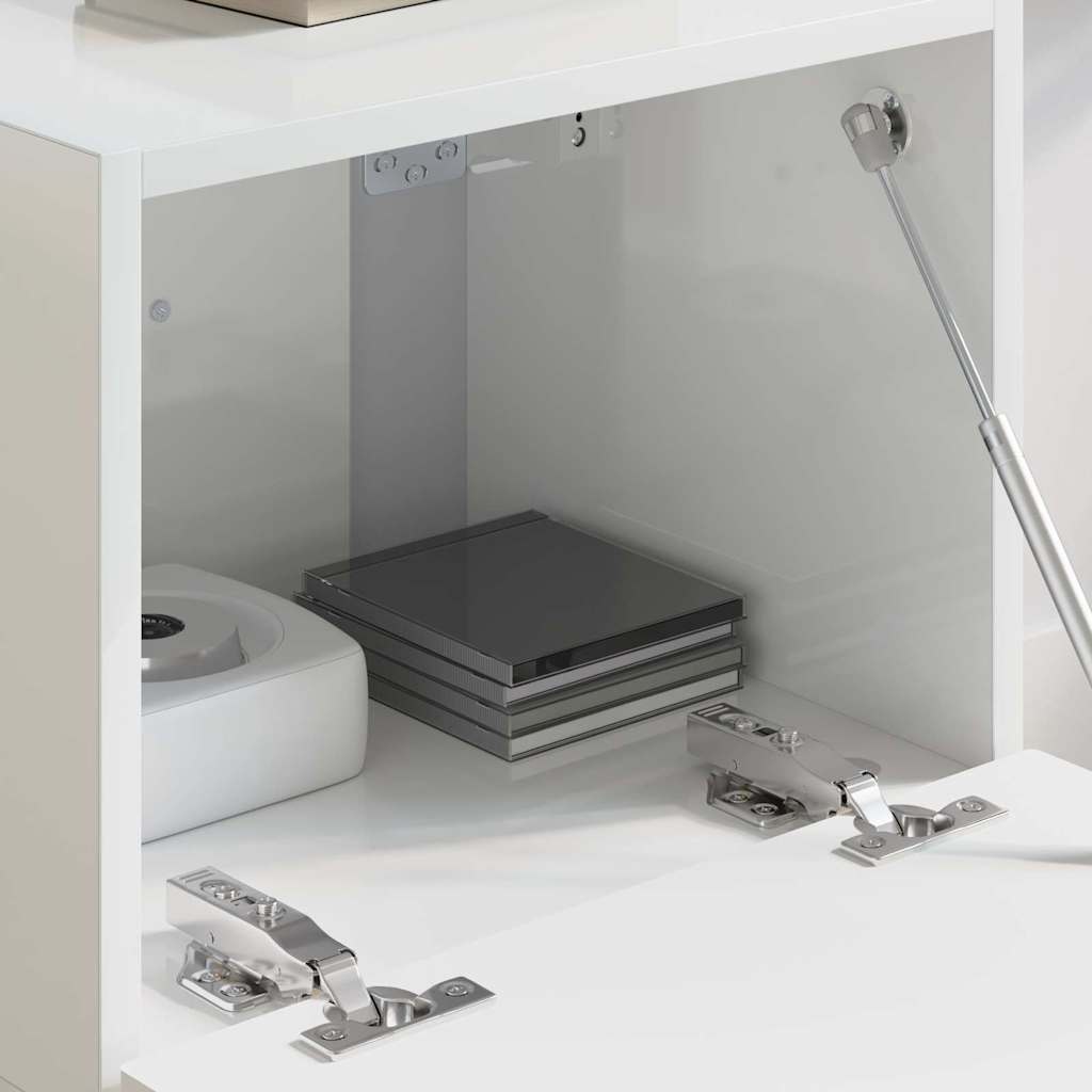 VidaXL TV Wandkast Glanzend Wit 60 x 31 x 29.5 cm Bewerkt hout