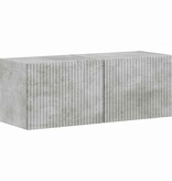 VidaXL TV Wandkast 2 pcs Beton 60 x 31 x 29.5 cm Bewerkt hout