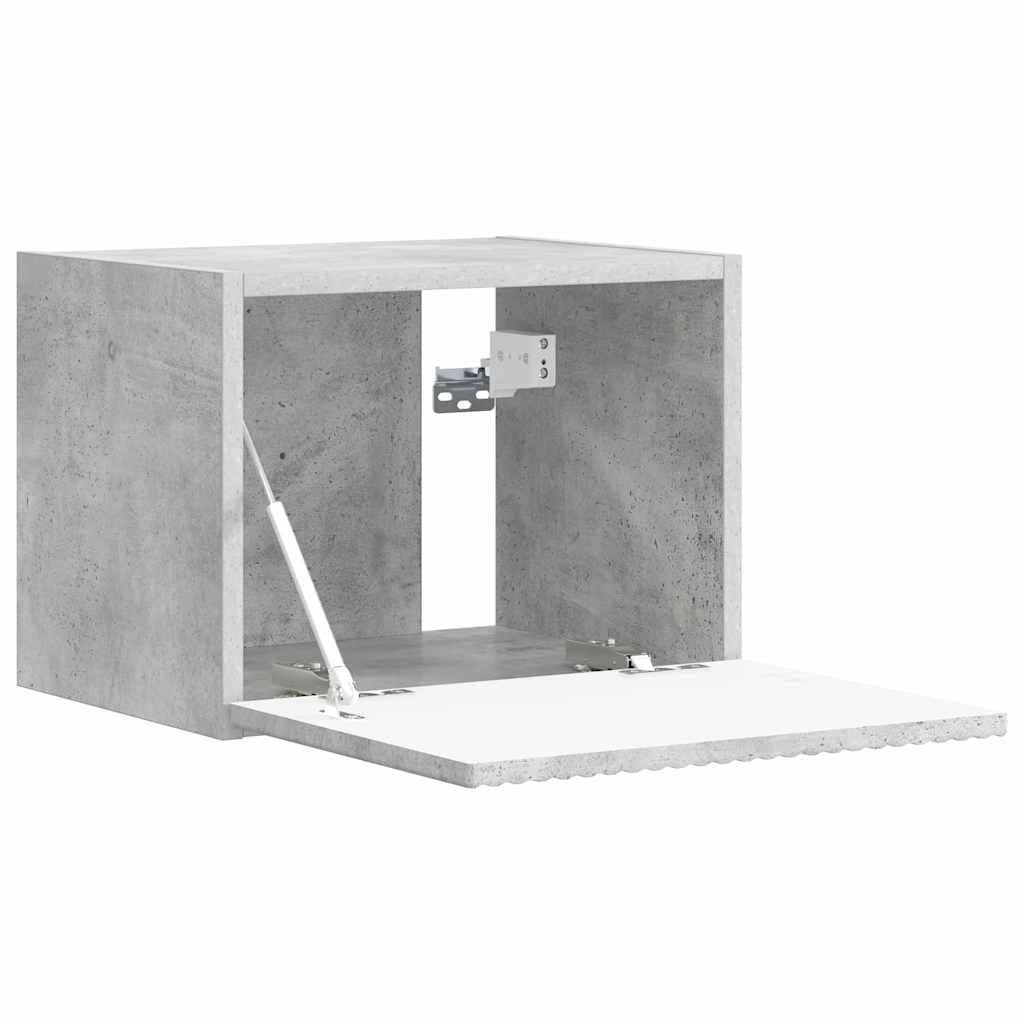 VidaXL TV Wandkast 2 pcs Beton 60 x 31 x 29.5 cm Bewerkt hout
