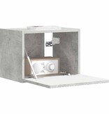VidaXL TV Wandkast Wandgemonteerd Beton 60 x 31 x 29.5 cm Bewerkt hout