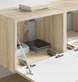 VidaXL TV Wandkast 2 pcs Sonoma 60 x 31 x 29.5 cm Bewerkt hout