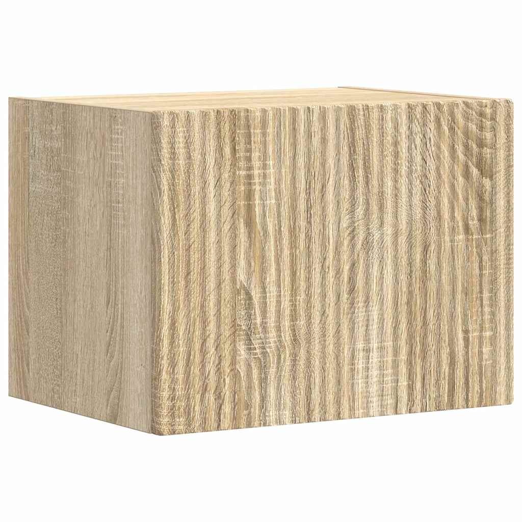 VidaXL TV Wandkast 2 pcs Sonoma 60 x 31 x 29.5 cm Bewerkt hout