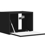 VidaXL TV Wandkast 2 pcs Zwart 60 x 31 x 29.5 cm Bewerkt hout