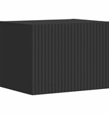 VidaXL TV Wandkast Wandgemonteerd Zwart 60 x 31 x 29.5 cm Bewerkt hout