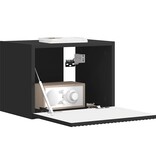 VidaXL TV Wandkast Wandgemonteerd Zwart 60 x 31 x 29.5 cm Bewerkt hout