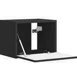 VidaXL TV Wandkast Wandgemonteerd Zwart 60 x 31 x 29.5 cm Bewerkt hout