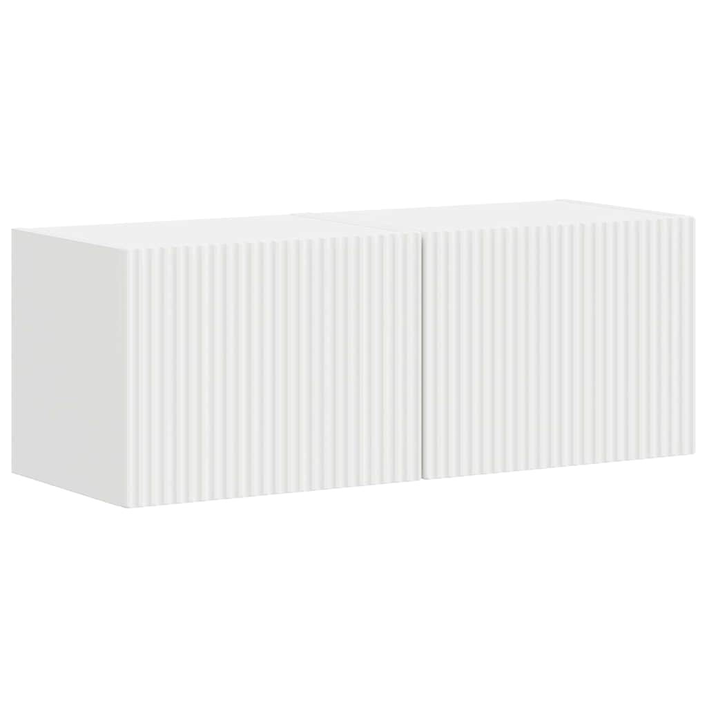 VidaXL TV Wandkast 2 pcs Wit 60 x 31 x 29.5 cm Bewerkt hout