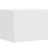 VidaXL TV Wandkast Wandgemonteerd Wit 60 x 31 x 29.5 cm Bewerkt hout