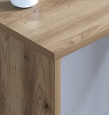 VidaXL Aan de muur bevestigd bureau Artisan Eiken 80 x 45 x 30 cm