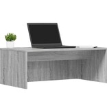 VidaXL Aan de muur bevestigd bureau Grijs Sonoma 80 x 45 x 30 cm