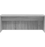 VidaXL Aan de muur bevestigd bureau Grijs Sonoma 80 x 45 x 30 cm