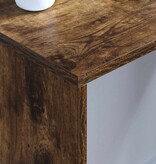 VidaXL Aan de muur bevestigd bureau Gerookt eiken 80 x 45 x 30 cm