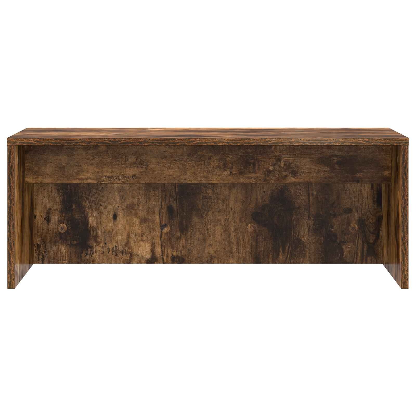 VidaXL Aan de muur bevestigd bureau Gerookt eiken 80 x 45 x 30 cm