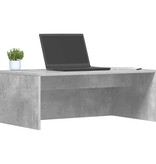 VidaXL Aan de muur bevestigd bureau Beton Grijs 80 x 45 x 30 cm